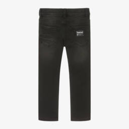 Timberland-Boys Black Stretch Denim Trousers | Childrensalon Outlet