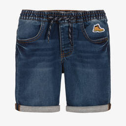 Timberland-Boys Blue Cotton Denim Shorts | Childrensalon Outlet