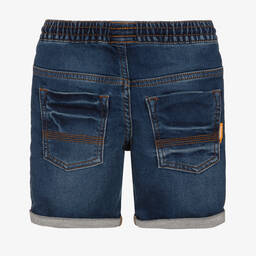 Timberland-Boys Blue Cotton Denim Shorts | Childrensalon Outlet