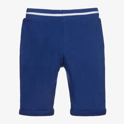 Timberland-Boys Blue Cotton Jersey Shorts | Childrensalon Outlet