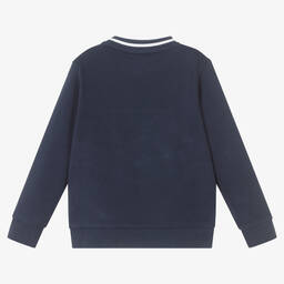 Timberland-Boys Blue Cotton Sweatshirt | Childrensalon Outlet