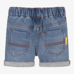 Timberland-Boys Blue Denim Jersey Shorts | Childrensalon Outlet