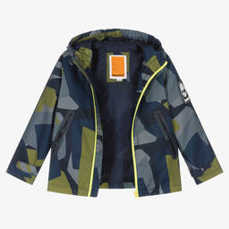 Timberland-Boys Blue & Green Windbreaker Jacket | Childrensalon Outlet