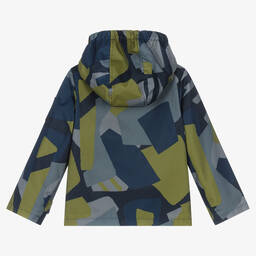 Timberland-Boys Blue & Green Windbreaker Jacket | Childrensalon Outlet