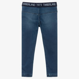 Timberland-Boys Blue Logo Denim Jeans | Childrensalon Outlet