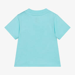 Timberland-Boys Blue Organic Cotton T-Shirt | Childrensalon Outlet
