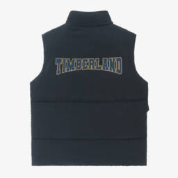 Timberland-Boys Blue Quilted Vest | Childrensalon Outlet