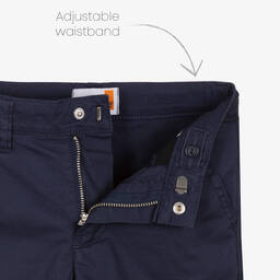 Timberland-Синие шорты чинос из саржи | Childrensalon Outlet