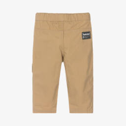 Timberland-Boys Cozy Khaki Canvas Trousers | Childrensalon Outlet