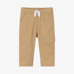 Timberland-Boys Cozy Khaki Canvas Trousers | Childrensalon Outlet