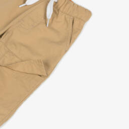 Timberland-Boys Cozy Khaki Canvas Trousers | Childrensalon Outlet