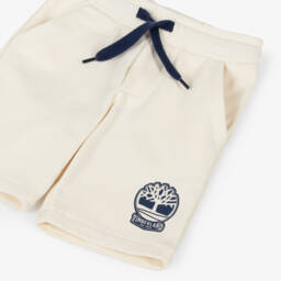 Timberland-Boys Creamy Organic Cotton Shorts | Childrensalon Outlet
