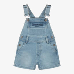 Timberland-Boys Denim Blue Short Overalls | Childrensalon Outlet