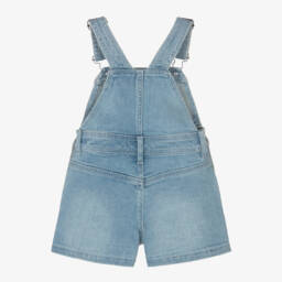 Timberland-Boys Denim Blue Short Overalls | Childrensalon Outlet