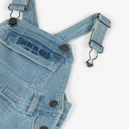 Timberland-Boys Denim Blue Short Overalls | Childrensalon Outlet
