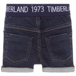 Timberland-شورت أطفال ولادي دنيم جيرسي لون أزرق | Childrensalon Outlet