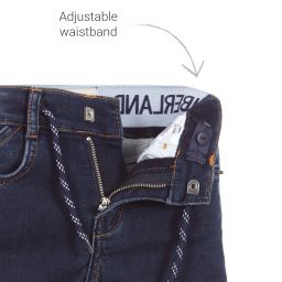 Timberland-شورت أطفال ولادي دنيم جيرسي لون أزرق | Childrensalon Outlet