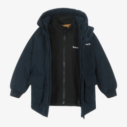 Timberland-Boys Dual-Colour Convertible Parka | Childrensalon Outlet