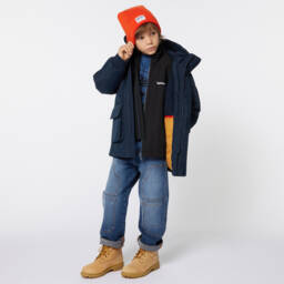 Timberland-Boys Dual-Colour Convertible Parka | Childrensalon Outlet