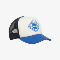 Timberland-Boys Dual-Shade Blue Cap | Childrensalon Outlet