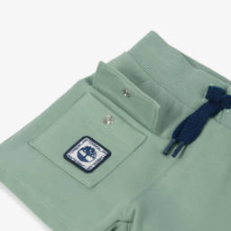 Timberland-Boys Green Cotton Comfort Shorts | Childrensalon Outlet