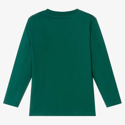 Timberland-Зеленый хлопковый топ для мальчиков | Childrensalon Outlet