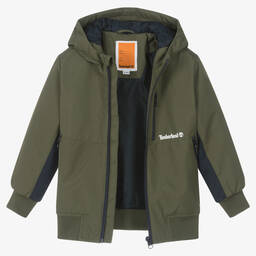 Timberland-Зеленая водонепроницаемая куртка | Childrensalon Outlet