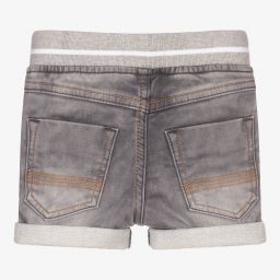 Timberland-شورت أطفال ولادي قطن دنيم لون رمادي | Childrensalon Outlet