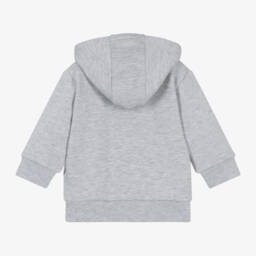 Timberland-Boys Grey Zip-Up Cotton Hoodie | Childrensalon Outlet