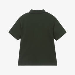 Timberland-Boys Khaki Organic Piqué Polo Top | Childrensalon Outlet