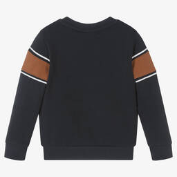 Timberland-Синий хлопковый свитшот | Childrensalon Outlet