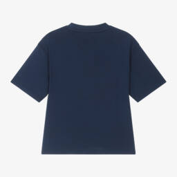 Timberland-Boys Navy Cotton Pocket Tee | Childrensalon Outlet
