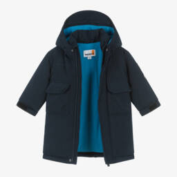 Timberland-Boys Navy Hooded Puffer Jacket | Childrensalon Outlet