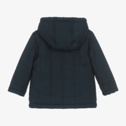 Timberland-Boys Navy Hooded Rain Jacket | Childrensalon Outlet