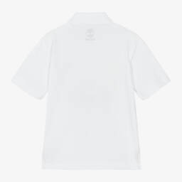 Timberland-Белая хлопковая рубашка поло для мальчиков | Childrensalon Outlet