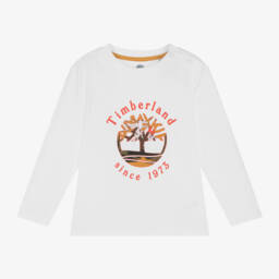 Timberland-Boys Organic Long Sleeve Tee | Childrensalon Outlet