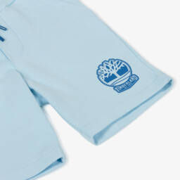 Timberland-Boys Pale Blue Terry Shorts | Childrensalon Outlet