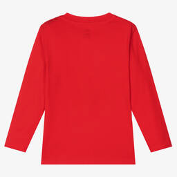 Timberland-Красный хлопковый топ для мальчиков | Childrensalon Outlet