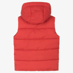 Timberland-Красный водонепроницаемый пуховый жилет | Childrensalon Outlet