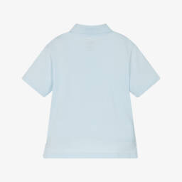 Timberland-Boys Sky Blue Eco-Friendly Piqué Polo | Childrensalon Outlet