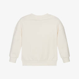 Timberland-Boys Soft Ivory Crewneck Top | Childrensalon Outlet