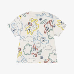 Timberland-تيشيرت ناعم عضوي عاجي للأولاد | Childrensalon Outlet