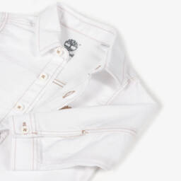 Timberland-Мягкая белая рубашка на пуговицах для мальчиков | Childrensalon Outlet