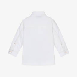 Timberland-Мягкая белая рубашка на пуговицах для мальчиков | Childrensalon Outlet
