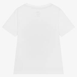 Timberland-Белая хлопковая футболка | Childrensalon Outlet
