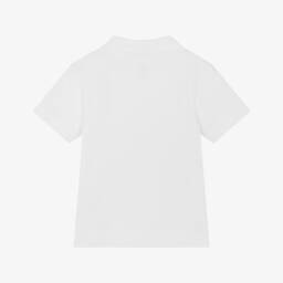 Timberland-بولو قطن أبيض بشعار للأولاد | Childrensalon Outlet