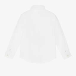 Timberland-Белая рубашка из хлопка оксфорд | Childrensalon Outlet