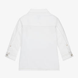 Timberland-Boys White Oxford Cotton Shirt | Childrensalon Outlet