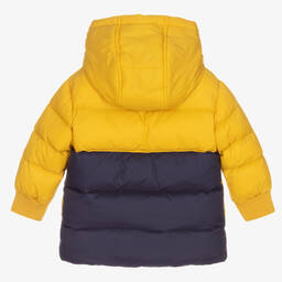 Timberland-معطف بافر أصفر وكحلي للأولاد | Childrensalon Outlet