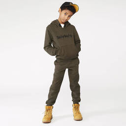 Timberland-Джоггеры цвета хаки из меланжевой ткани | Childrensalon Outlet